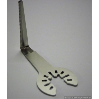 2 Inch 'L' Shaped Serrated Glass Quick Release Blade