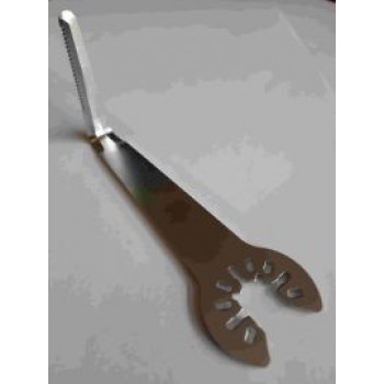2 Inch 'L' Shaped Serrated Knife & Extended Length Commercial Glass Quick Release Blade